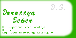 dorottya seper business card